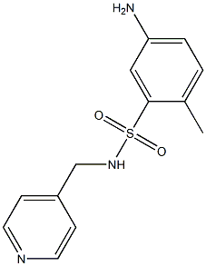 5-amino-2-methyl-N-(pyridin-4-ylmethyl)benzene-1-sulfonamide Structure