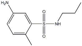 5-amino-2-methyl-N-propylbenzene-1-sulfonamide 구조식 이미지