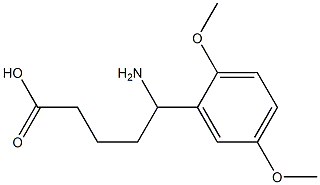 5-amino-5-(2,5-dimethoxyphenyl)pentanoic acid 구조식 이미지