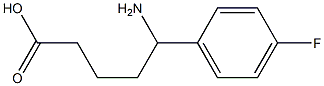 5-amino-5-(4-fluorophenyl)pentanoic acid 구조식 이미지
