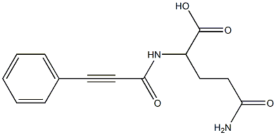 5-amino-5-oxo-2-[(3-phenylprop-2-ynoyl)amino]pentanoic acid Structure