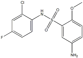 5-amino-N-(2-chloro-4-fluorophenyl)-2-methoxybenzene-1-sulfonamide Structure