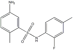 5-amino-N-(2-fluoro-4-methylphenyl)-2-methylbenzene-1-sulfonamide Structure