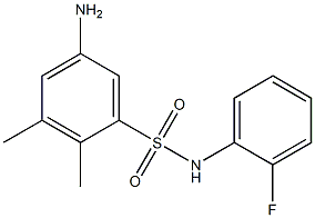 5-amino-N-(2-fluorophenyl)-2,3-dimethylbenzene-1-sulfonamide Structure
