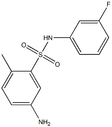 5-amino-N-(3-fluorophenyl)-2-methylbenzene-1-sulfonamide 구조식 이미지