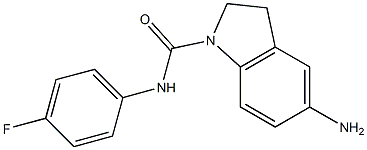 5-amino-N-(4-fluorophenyl)-2,3-dihydro-1H-indole-1-carboxamide 구조식 이미지