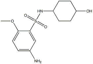 5-amino-N-(4-hydroxycyclohexyl)-2-methoxybenzene-1-sulfonamide 구조식 이미지