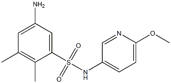 5-amino-N-(6-methoxypyridin-3-yl)-2,3-dimethylbenzene-1-sulfonamide 구조식 이미지