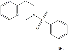 5-amino-N,2-dimethyl-N-[2-(pyridin-2-yl)ethyl]benzene-1-sulfonamide Structure