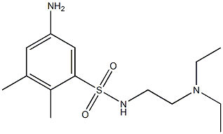 5-amino-N-[2-(diethylamino)ethyl]-2,3-dimethylbenzene-1-sulfonamide 구조식 이미지