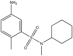 5-amino-N-cyclohexyl-N,2-dimethylbenzene-1-sulfonamide 구조식 이미지