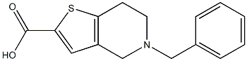 5-benzyl-4H,5H,6H,7H-thieno[3,2-c]pyridine-2-carboxylic acid 구조식 이미지