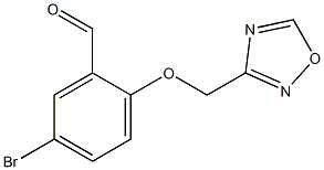 5-bromo-2-(1,2,4-oxadiazol-3-ylmethoxy)benzaldehyde 구조식 이미지