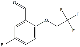 5-bromo-2-(2,2,2-trifluoroethoxy)benzaldehyde Structure