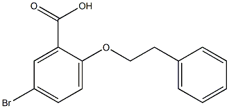 5-bromo-2-(2-phenylethoxy)benzoic acid 구조식 이미지