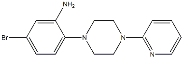 5-bromo-2-(4-pyridin-2-ylpiperazin-1-yl)aniline Structure