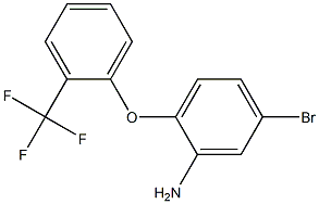 5-bromo-2-[2-(trifluoromethyl)phenoxy]aniline 구조식 이미지