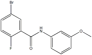 5-bromo-2-fluoro-N-(3-methoxyphenyl)benzamide Structure