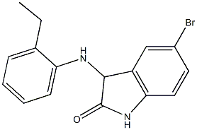 5-bromo-3-[(2-ethylphenyl)amino]-2,3-dihydro-1H-indol-2-one 구조식 이미지