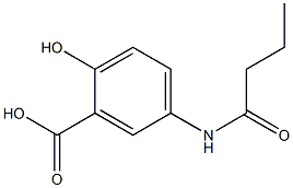 5-butanamido-2-hydroxybenzoic acid Structure