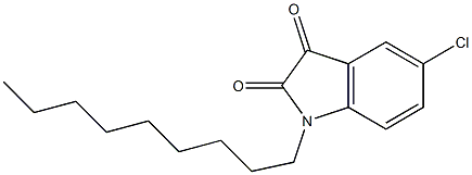 5-chloro-1-nonyl-2,3-dihydro-1H-indole-2,3-dione 구조식 이미지