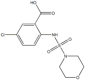 5-chloro-2-[(morpholine-4-sulfonyl)amino]benzoic acid Structure