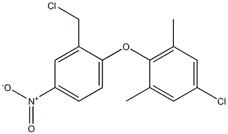 5-chloro-2-[2-(chloromethyl)-4-nitrophenoxy]-1,3-dimethylbenzene Structure
