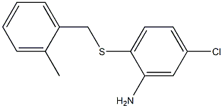 5-chloro-2-{[(2-methylphenyl)methyl]sulfanyl}aniline Structure