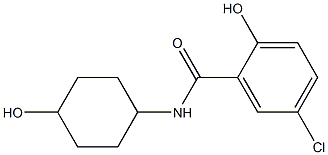 5-chloro-2-hydroxy-N-(4-hydroxycyclohexyl)benzamide 구조식 이미지