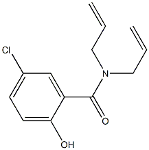 5-chloro-2-hydroxy-N,N-bis(prop-2-en-1-yl)benzamide Structure