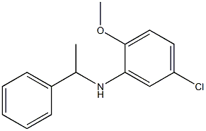 5-chloro-2-methoxy-N-(1-phenylethyl)aniline Structure