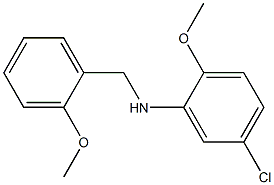 5-chloro-2-methoxy-N-[(2-methoxyphenyl)methyl]aniline 구조식 이미지