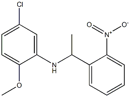 5-chloro-2-methoxy-N-[1-(2-nitrophenyl)ethyl]aniline Structure