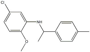 5-chloro-2-methoxy-N-[1-(4-methylphenyl)ethyl]aniline 구조식 이미지