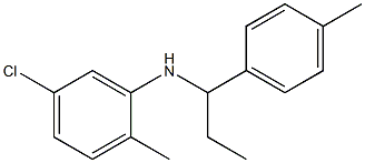 5-chloro-2-methyl-N-[1-(4-methylphenyl)propyl]aniline 구조식 이미지