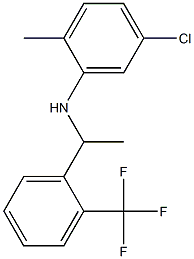 5-chloro-2-methyl-N-{1-[2-(trifluoromethyl)phenyl]ethyl}aniline 구조식 이미지