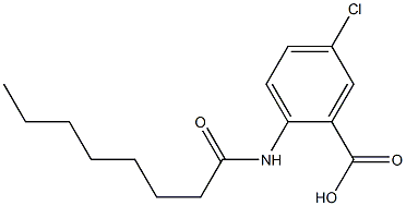 5-chloro-2-octanamidobenzoic acid 구조식 이미지
