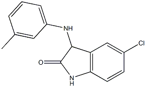 5-chloro-3-[(3-methylphenyl)amino]-2,3-dihydro-1H-indol-2-one 구조식 이미지