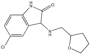 5-chloro-3-[(oxolan-2-ylmethyl)amino]-2,3-dihydro-1H-indol-2-one 구조식 이미지