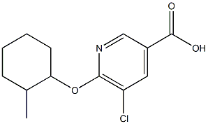 5-chloro-6-[(2-methylcyclohexyl)oxy]pyridine-3-carboxylic acid 구조식 이미지