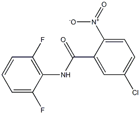 5-chloro-N-(2,6-difluorophenyl)-2-nitrobenzamide Structure