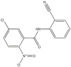 5-chloro-N-(2-cyanophenyl)-2-nitrobenzamide 구조식 이미지