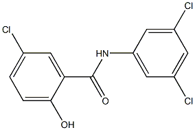 5-chloro-N-(3,5-dichlorophenyl)-2-hydroxybenzamide 구조식 이미지