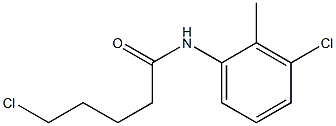 5-chloro-N-(3-chloro-2-methylphenyl)pentanamide 구조식 이미지