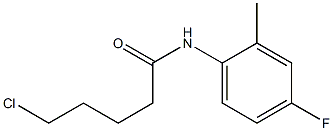 5-chloro-N-(4-fluoro-2-methylphenyl)pentanamide 구조식 이미지