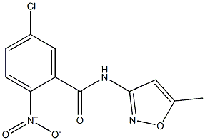 5-chloro-N-(5-methyl-1,2-oxazol-3-yl)-2-nitrobenzamide Structure