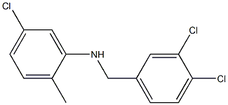 5-chloro-N-[(3,4-dichlorophenyl)methyl]-2-methylaniline Structure