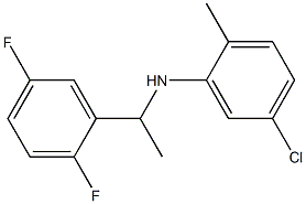 5-chloro-N-[1-(2,5-difluorophenyl)ethyl]-2-methylaniline Structure
