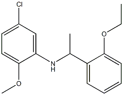 5-chloro-N-[1-(2-ethoxyphenyl)ethyl]-2-methoxyaniline Structure