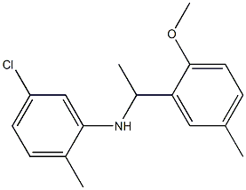 5-chloro-N-[1-(2-methoxy-5-methylphenyl)ethyl]-2-methylaniline 구조식 이미지